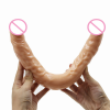 Реалистичный двойной фаллоимитатор, цвет телесный photo 4