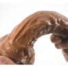 Реалістичний великий коричневий фалоімітатор photo 5