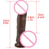 Фалоімітатор Вібраційний Реалістичний, 8 дюймів photo 5
