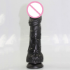 Черный реалистичный фаллоимитатор, 260*65 мм photo 3
