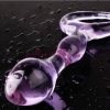 Фиолетовый фаллоимитатор Butt Plug из стекла photo 2