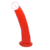 Фаллоимитатор. Реалистичный. Силикон. На присоске. Красный. photo 3