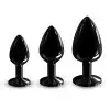 Металева анальна пробка із прикрасою у вигляді кристалу Dorcel - Diamond Plug BLACK S photo 6