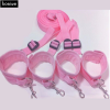 Розовые наручники для рук и ног с мягкими ремнями photo 2