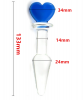 Анальный плагин стеклянный с сердечком photo 2