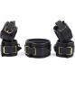 Комплект Бдсм с наручниками для ног и рук, ошейником и поводком, материал кожа photo 2