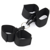 Черный наручники на руки и ноги для связывания из нейлона photo 3