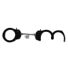 Черные наручники из нержавеющей стали с замком photo 4