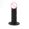Черный силиконовый фаллоимитатор, 145 * 35 мм  photo 3