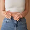 Реалистичный фаллоимитатор Strap-On-Me Sliding Skin Realistic Dildo Vanille - M, эффект подвижной  photo 6