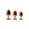 Металева анальна пробка Wooomy Tralalo Rose Gold Metal Plug Size M, діаметр 3,4 см, довжина 8 см photo 3