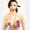 Кляп из силикона и зажимы для сосков Sexsm photo 6
