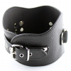 Черный кожаный ошейник, 10 шт. photo 4