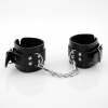 Наручники на цепочке. Черная кожа. photo 3