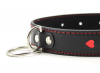 Ошейник из искусственной кожи с поводком на цепочке photo 3