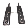 Черные мягкие наручники из PU кожи photo 6
