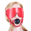 Кожаная маска на глаза с кляпом photo 3