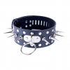 Ошейник из искусственной кожи с шипами photo 5