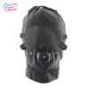 Кожаная маска DW-440 с кляпом и завязанными глазами photo 3