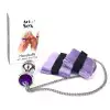 Наручники з металевою анальною пробкою Art of Sex Handcuffs with Metal Anal Plug size M Purple photo 6