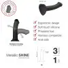 Насадка для страпону Strap-On-Me Mono Density Dildo Violet M, діам. 3,3 см, одношаровий силікон photo 3