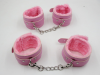 Розовые наручники с плюшем photo 2