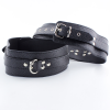 Черные кожаные манжеты на бедра для мужчин photo 2
