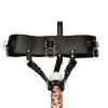Кожанные стринги на ремнях с фаллоимитаторами для двойного удовольствия photo 4