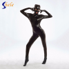 Черный латексный секс-костюм с отверстиями photo 2
