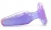 Анальная пробка CRYSTALL JELLIES MEDIUM BUTT PLUG PURPLE photo 3