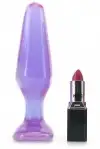 Анальная пробка CRYSTALL JELLIES MEDIUM BUTT PLUG PURPLE photo 4