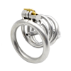 Пояс верности для мужчин. Нержавеющая сталь. С замком. С катетером для стимуляции уретры. photo 2