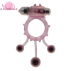 Эрекционное кольцо с вибратором и 3 мячами photo 2