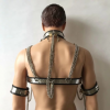 Мужской пояс верности + воротник + бюстгальтер + наручники для рук/бедер - 7 шт./компл. photo 3