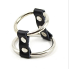 Кольца для пениса. Нержавеющая сталь, кожа. photo 4
