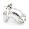 Металлическое кольцо на пенис с замком Cock Cage, 60х33 мм photo 3