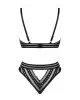 Комплект білизни Obsessive Natilya 2-pcs set XS/S, black, бюстгальтер, трусики photo 4