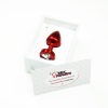 Анальная пробка со стразом Diogol Anni R Heart Red Кристалл 25мм photo 6