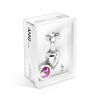 Анальна пробка зі змінними стразами Diogol Anni Magnet Silver Cristal / Fushia 25мм photo 2