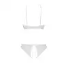 Комплект: бра, трусики з ажурним декором та відкритим кроком Ursula Set white XXL/XXXL — Passion photo 4