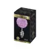 Металева анальна пробка Кролячий хвостик Alive Fluffy Twist Plug S Purple, діаметр 2,9 см photo 3