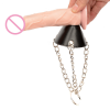 Насадка на мошонку с цепочками и кольцом  photo 2