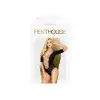 Боді Penthouse Salute Me XL Black, імітація шнурівки на спині та декольте, геометричне плетіння photo 3