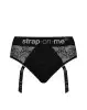 Мереживні труси для страпону з підв'язками для панчох Strap-On-Me DIVA HARNESS - XL photo 3