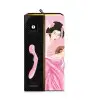 Вібромасажер Shunga Zoa Light Pink, двосторонній photo 10
