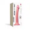 Насадка для страпону Strap-On-Me Mono Density Dildo Rose M, діам. 3,3 см, одношаровий силікон, гнучк photo 4