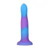 Фалоімітатор, що світиться в темряві, ADDICTION Rave 8″ Glow in the Dark Dildo Blue Purple, 20,3 см photo 3