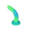 Фалоімітатор, що світиться в темряві, ADDICTION Rave 8″, Glow in the Dark Dildo Blue Green, 20,3 см photo 2