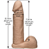 Фаллоимитатор Doc Johnson Vac-U-Lock - 8 Inch Ultraskyn Cock White photo 2