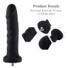 Силиконовый фаллоимитатор для секс-машин Hismith 7.1″ Anal Dildo Black, система KlicLok photo 2